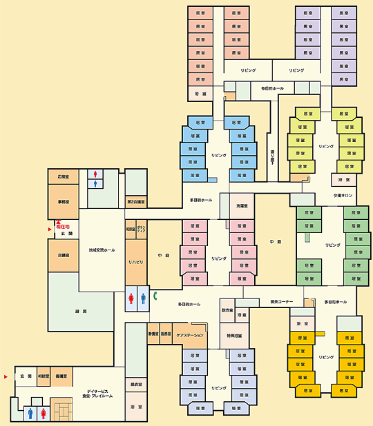 みせんの里　平面図
