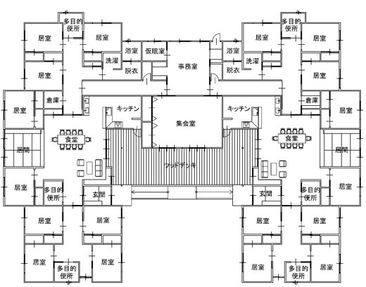 きづきの家　平面図