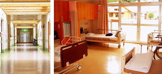 4人部屋、廊下