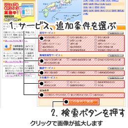 トップページからサービス名を選ぶ トップページからサービス名を選ぶ