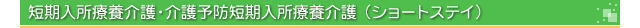 短期入所療養介護・介護予防短期入所療養介護